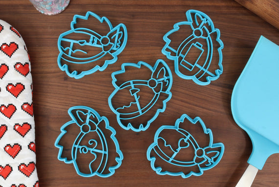 Furry Protogens Cookie Cutters - Protogen Emotions - Annoyed, Charged, Confused, Love, Smiling - Protogen Cookies Cutter Baking Tools