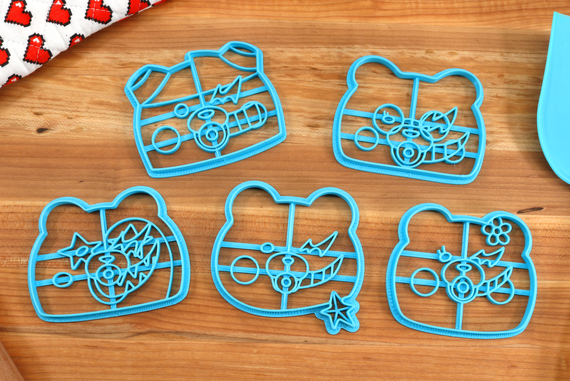 Danganronpa Monokubs Cookie Cutters- Monodam, Monokid, Monophanie, Monosuke, Monotaro