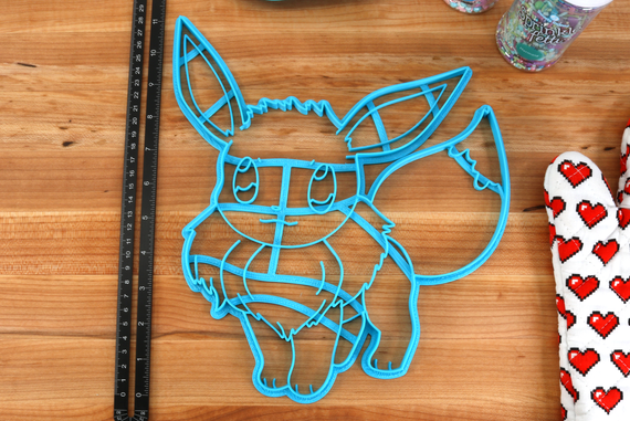 XL 12 Inch Eevee Cookie Cutter - Pokemon Large Cookies