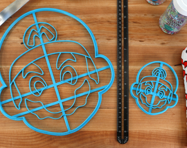 XL 12 Inch Mario Cookie Cutter - Mario Large Cookies