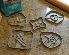 FFXIV Soul Stone Cookie Cutters (Set 1 of 3) -Pal, Nin, Rdm, Mnk, Mch - FF14- RDM Soul Crystal Cookie Cutter - LootCaveCo