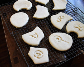 FFXIV Soul Stone Cookie Cutters (Set 3 of 3) -Whm, Sam, Sch, Smn, War - FF14- WHM Soul Crystal Cookie Cutter - LootCaveCo
