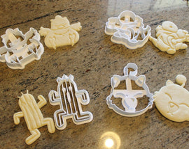 Final Fantasy X Critters Cookie Cutters -Chocobo, Tonberry, Cactuar, Fat Chocobo, Moogle FF14 - LootCaveCo