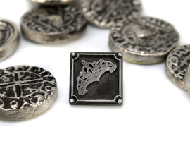 Goldsmith FFXIV Crafting Pin - GSM Metal Resin, Disciple of the Hand Final Fantasy 14 FF14 - LootCaveCo