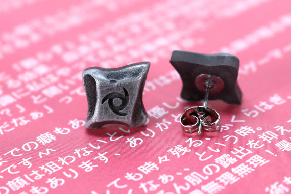 Ninja FFXIV Soul Crystal Earrings/Job Stone FF14 Final Fantasy 14 FFXIV Charm -Stainless Steel Stud-