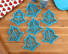 Genshin Impact Vision Cookie Cutters- Cryo, Pyro, Anemo, Dendro, Geo, Electro, Hydro - Genshin Impact Gift