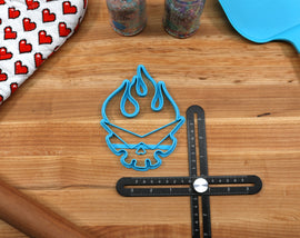 Gurren Lagann Cookie Cutters - Core Drill, Small Gurren, Gurren Lagann Head, Kamina Symbol, Yoko Symbol - Gurren Lagann Gift