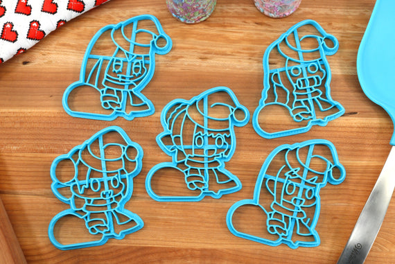 Padoru Cookie Cutters - Padoru Saber, Padoru 02, Padoru Toga, Padoru Tsu - Anime Christmas Cookie / Anime Gift