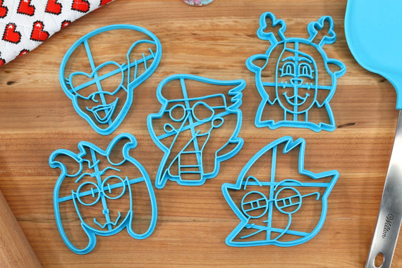 Deltarune Cookie Cutters Chapter 2 - Spamton, Ralsei, Noelle, Queen, Berdly  - Undertale /  Baking Gift