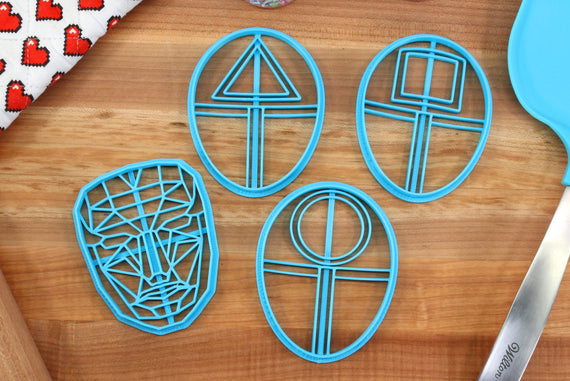 circle Guard Cookie Cutter Masks - Front Man Mask, Circle Guard, Triangle Guard, Square Guard