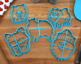 Pomeranian Cookie Cutters - Pomeranian Outline, Pomeranian Stack, Pomeranian Face  - Gift for Pomeranian  Owner