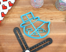 Cursed Cats Cookie Cutters - Thumbsup Kitty, Smug Kitty, Mocking Kitty, Blush Kitty - Cat Fan Gift