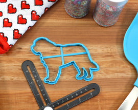 Saint Bernard Cookie Cutters - Shih Tzu Stack, Shih Tzu Face, Shih Tzu Outline - Gift for Saint Bernard Owner