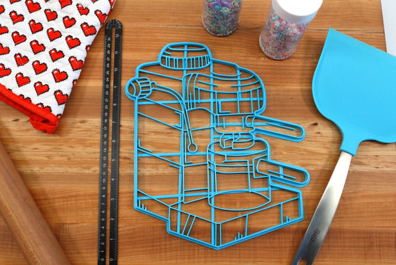 XL 12 Inch Espresso Maker Cookie Cutter -  Coffee Drinker Gift, Coffee Baking Tools