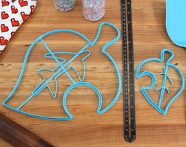 XL 12 Inch Item Leaf Cookie Cutters - Animal Crossing New Horizons /  Nintendo Gift