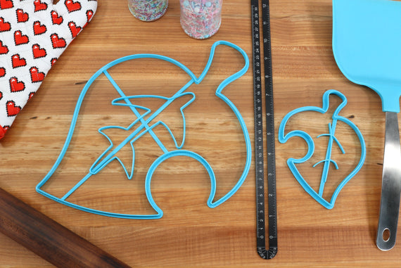 XL 12 Inch Item Leaf Cookie Cutters - Animal Crossing New Horizons /  Nintendo Gift