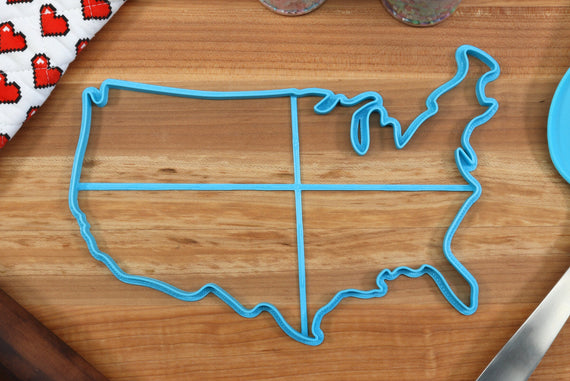 XL 12 Inch United States Cookie Cutter  - 50 States Cookie Cutter, United States Cookie