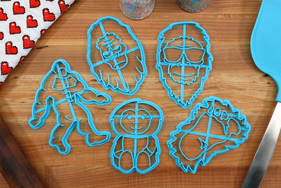 Sasquatch Cookie Cutters - Big Foot Cookie Cutters - Sasquatch Gift Idea