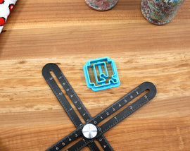 Pixel FONT Cookie Cutters - RPG Menu Text, Fondant Letters, Letters for Cake decorating