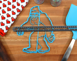 XL 12 Inch Sasquatch Cookie Cutter  - Big Foot Cookie Cutters - Sasquatch Gift Idea