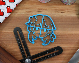 Genshin Impact Cookie Cutters Chibi Faces Set 1- Aether, Amber, Kaeya, Lumine, Paimon