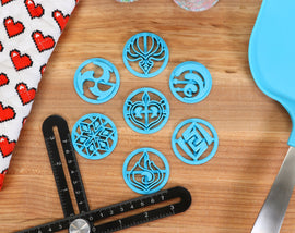 Genshin Impact ALL Vision Cookie Cutters- Snezhnaya Vision, Inazuma Vision, Monstadt Vision, Liyue Vision