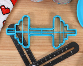 Fitness Cookie Cutters - Dumbbell, Kettle Bell, Punching Bag, Sports Bottle, Stopwatch- Workout Cookie Cutter