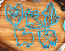 Papillon Cookie Cutters - Papillon Stakc, Papillon Face, Papillon Outline, Cute Papillon - Papillon Gift