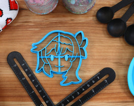 Genshin Impact Cookie Cutters Chibi Faces Set 8 - Eula, Xiangling, Xinyan, Yanfei, Kaedehara Kazuha