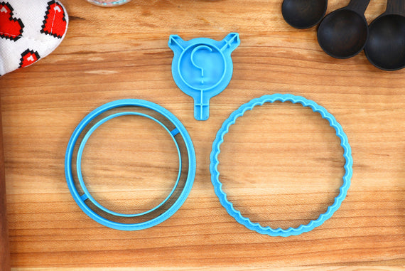 Gender Reveal Linzer Tart Cookie Cutter - Baby Shower Gender Reveal