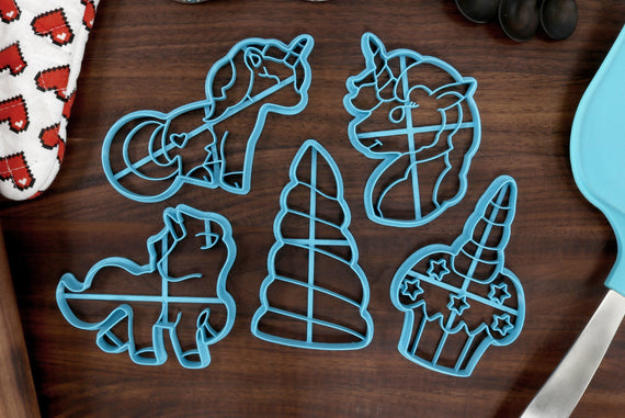 Unicorn Cookie Cutters - Unicorn Horn, Unicorn Outline, Unicorn Cupcake, Unicorn Head, Sitting Unicorn - Unicorn Birthday