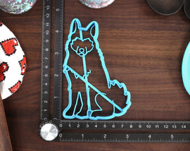 Norwegian Buhund Spaniel Cookie Cutters - Norwegian Buhund Stack, Norwegian Buhund Face, Norwegian Buhund Owner