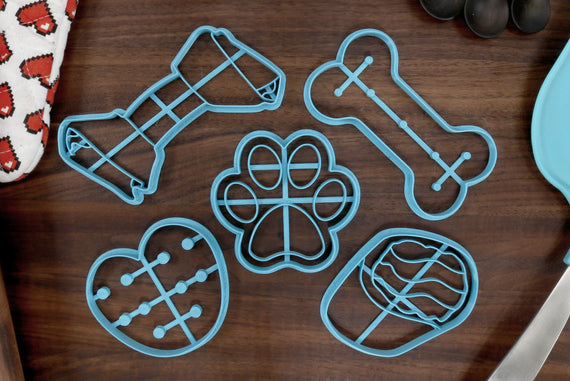 Dog Treat Cookie Cutters - Dog Treat, Rawhide Treat, Bone Miscuit, Paw Print - Dog Treat