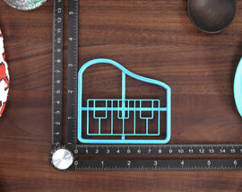 Rock n Roll Cookie Cutters - Boombox, Electronic Piano, Hand Horns, Vinyl Record, Microphone - Musician Gift