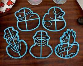 Rubber Duck Cookie Cutters - Rubber Ducky, Cool Duck, Punk Duck, Hat Duck, Sophisticated Duck - Rubber Duck Gift