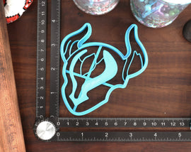 Genshin Impact Items Cookie Cutters Set 1 - Curse Scroll, Ominous Mask, Raven Insignia, Red Brocade, Seargents Insignia