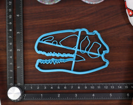 Dinosaur Skulls Cookie Cutters - Allosaurus, Dilosaurus, Stegosaurus, T-Rex, Triceratops - Gift for Dinosaur Lover or Fan