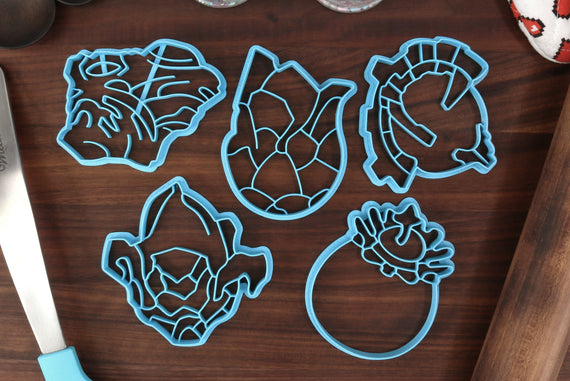 Tears of The Kingdom Items Cookie Cutters - Bomb Flower, Brightbloom Seed, Giant Brightbloom, Large Zonaite, Zonai Charge - LoZ Zelda