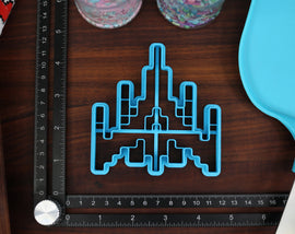 Retro Games Cookie Cutters - Bomb Guy, Froggy, Galaxy Ship, Invader, Pooka - Video Game Retro Icons Baking Gift
