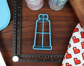 Painter's Tools Cookie Cutters - Paint Brush, Paint Bucket, French Palette, Paint Tube, Spray Paint - Gifts for Painting Baking