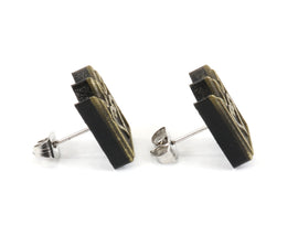 Kingdom Hearts Heart Card - Chain of Memories - Aged Metal Earrings - Kingdom Hearts Earring Gift | ERG1