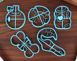 Plant Minions Items & Objects - Cookie Cutters - Bomb Rock, PikPik Carrot, Scrummy Bone, Tuff Tuff, Ultra-Spicy Spray - Treasure Cutters