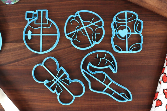 Plant Minions Items & Objects - Cookie Cutters - Bomb Rock, PikPik Carrot, Scrummy Bone, Tuff Tuff, Ultra-Spicy Spray - Treasure Cutters