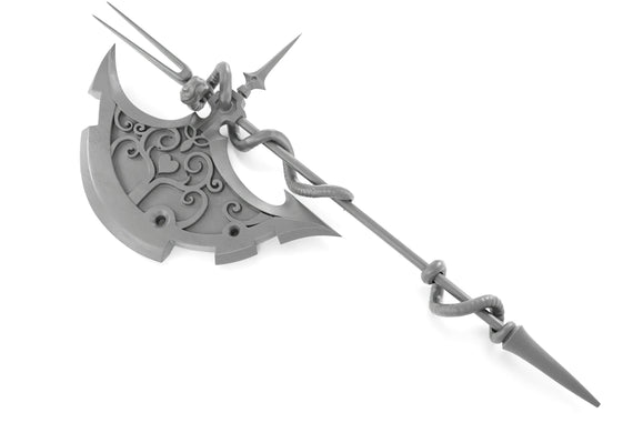 FFXIV Mercury Axe - Two Handed Axe - One-Handed Battle Axe DIY Cosplay Prop Kit - Goddess Cosplay - Larping Weapon
