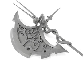 FFXIV Mercury Axe - Two Handed Axe - One-Handed Battle Axe DIY Cosplay Prop Kit - Goddess Cosplay - Larping Weapon