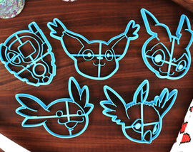 Digimon Cookie Cutters - Chibimon, Digivice D-3, Poromon, Talimon, Upamon - Digimon Adventure Cookies