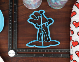 Stumbling Undead Cookie Cutters - Eaten Brain, Grave Hand, Zombie Face, Zombie Foot, Zombie Hand - Zombies and Walkers Monster Gift