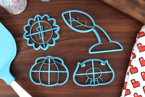 Plant Minions Items & Objects - Cookie Cutters - Pellet Posy, PickPick Onion, Pick Sprout, The President El Presidente - Treasure Seekers