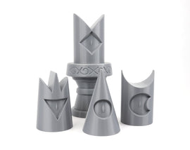 Cult Lamb Crown DIY Cosplay Prop Kits - Lamb's Crown Hat - Cult Lamb's Upgrades - Bishop Crown Kit - Yellow, Blue, Green, Purple Bishops