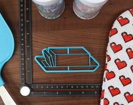 Dairy Products Cookie Cutters - Cheese Wedge, Milk Carton, Stick of Butter, Whipped Cream, Yogurt Cup - Dairy Cutter